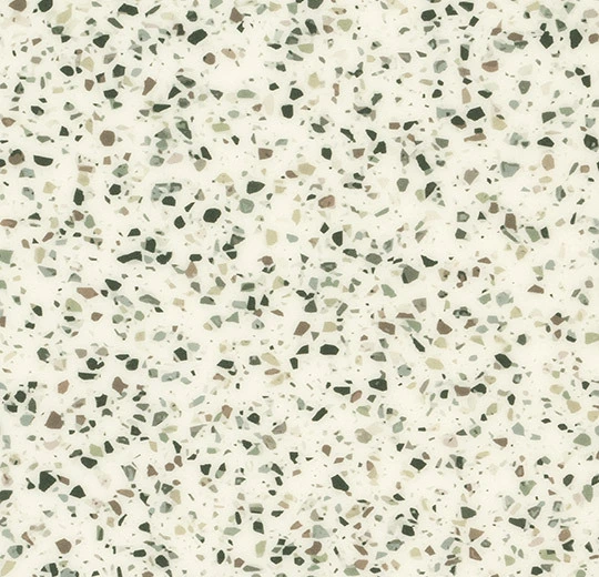 Produktbild – heterogener Vinylbelag, Modul UP Compact – Grey Mini Terrazzo