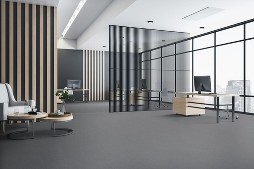 Verlegebild – Loom Lock Hybrid Vinyl Fliesen – Melange Dark Grey