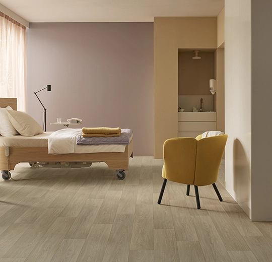 Verlegebild – heterogener Vinylbelag, Eternal Next – clear smooth oak