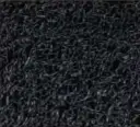 Eingangsmatte Spaghettimatte Kringelvelours Outdoor – Nero / 1,22m