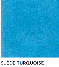 Acoustic Leder Broom Vintage Raw Original   – SUÈDE TURQUOISE