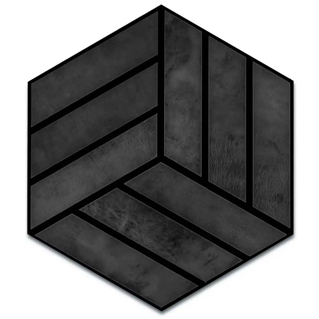 Produktbild – Acoustic Leder Hexagon Boxer  – Black