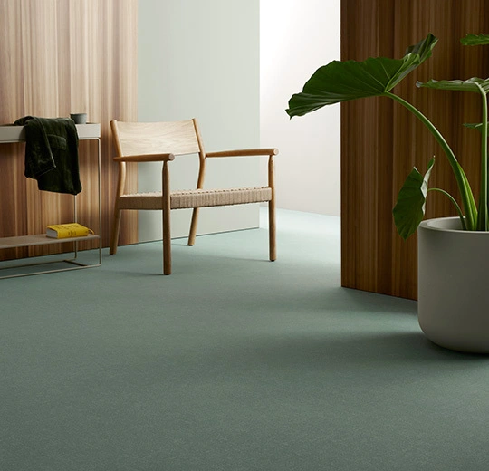 Verlegebild Teppichbahnen Flotex Colour  metro mineral, Teppichboden Meterware als verklebte Bahnenware
