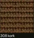Teppichbahn Tiara Eco Struktur 300 – 308 kork / 2m