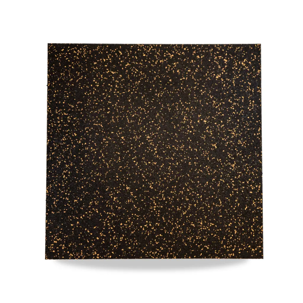 Produktbild – Cover Power Fitness Gummiplatten 1000 x 1000 x 25 mm SBR mit 15 % EPDM – RAL 1012 Yellow