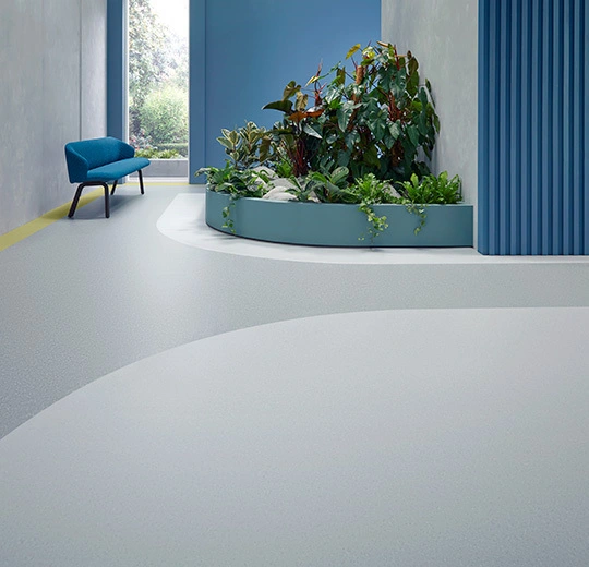 Verlegebild Sphera Element silver grey, PVC-Boden als Bahnenware, homogen und heterogen