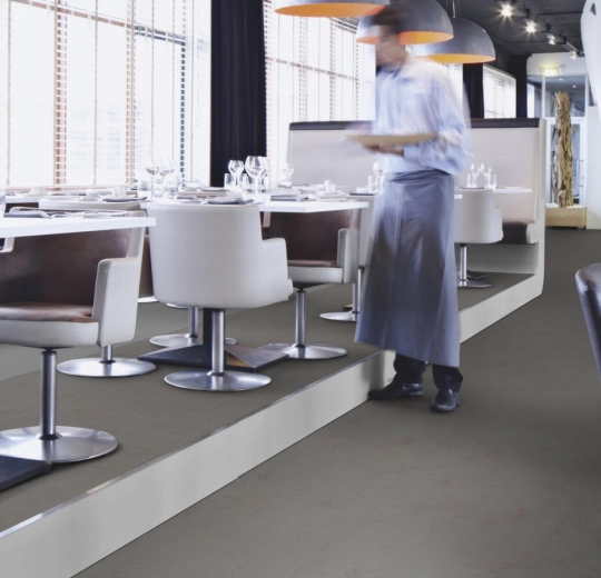 Verlegebild Linoleum Marmoleum Walton, Piano, Concrete 2,5  comet 3703, Linoleum Bodenbelag: Bahnen, Planken und Fliesen