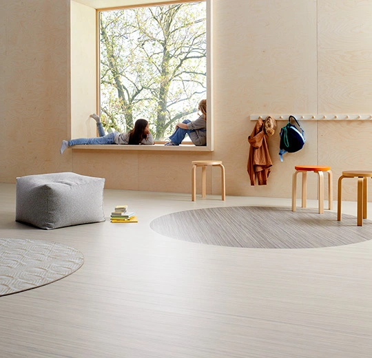 Verlegebild – Linoleum Marmoleum Striato 2,5   – Urban Silver