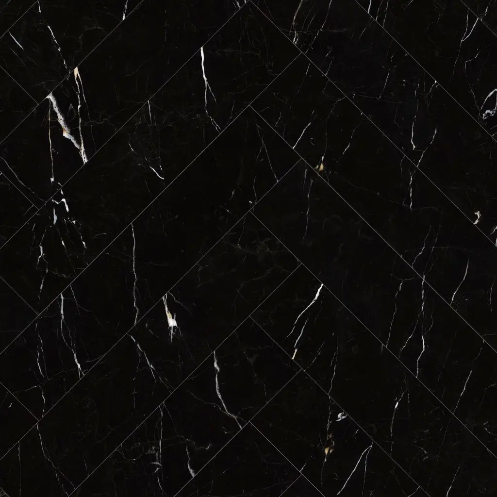 Produktbild – Maximus Dryback Herringbone Large Black Marble