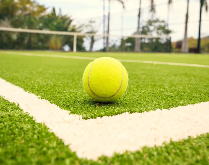 Produktbild – Tennis Multifunktional Rasenteppich Champion 20 blau – 3,72m