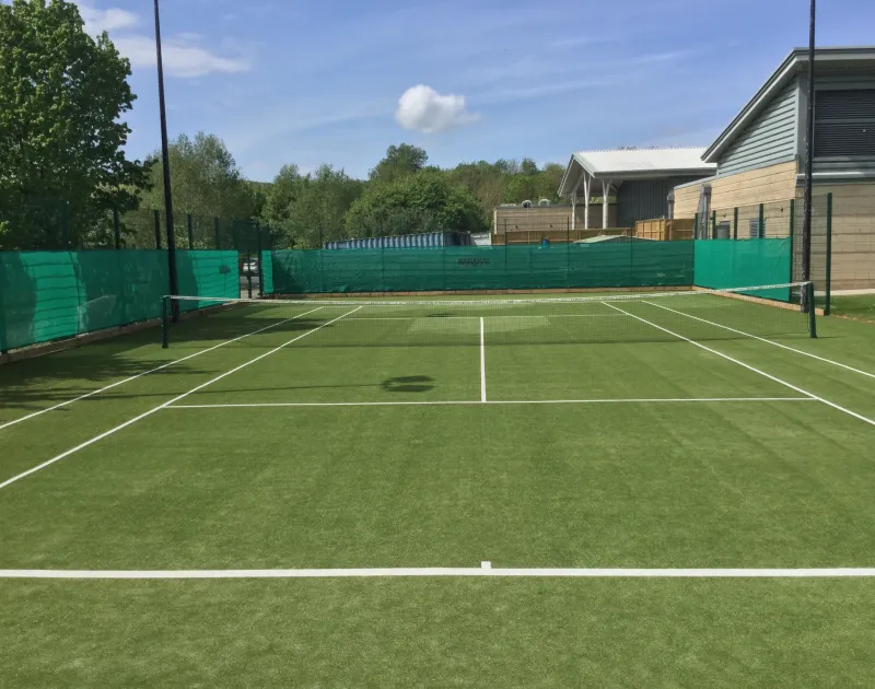 Produktbild – Tennis Rasenteppich Game 15 blau – 3,72m